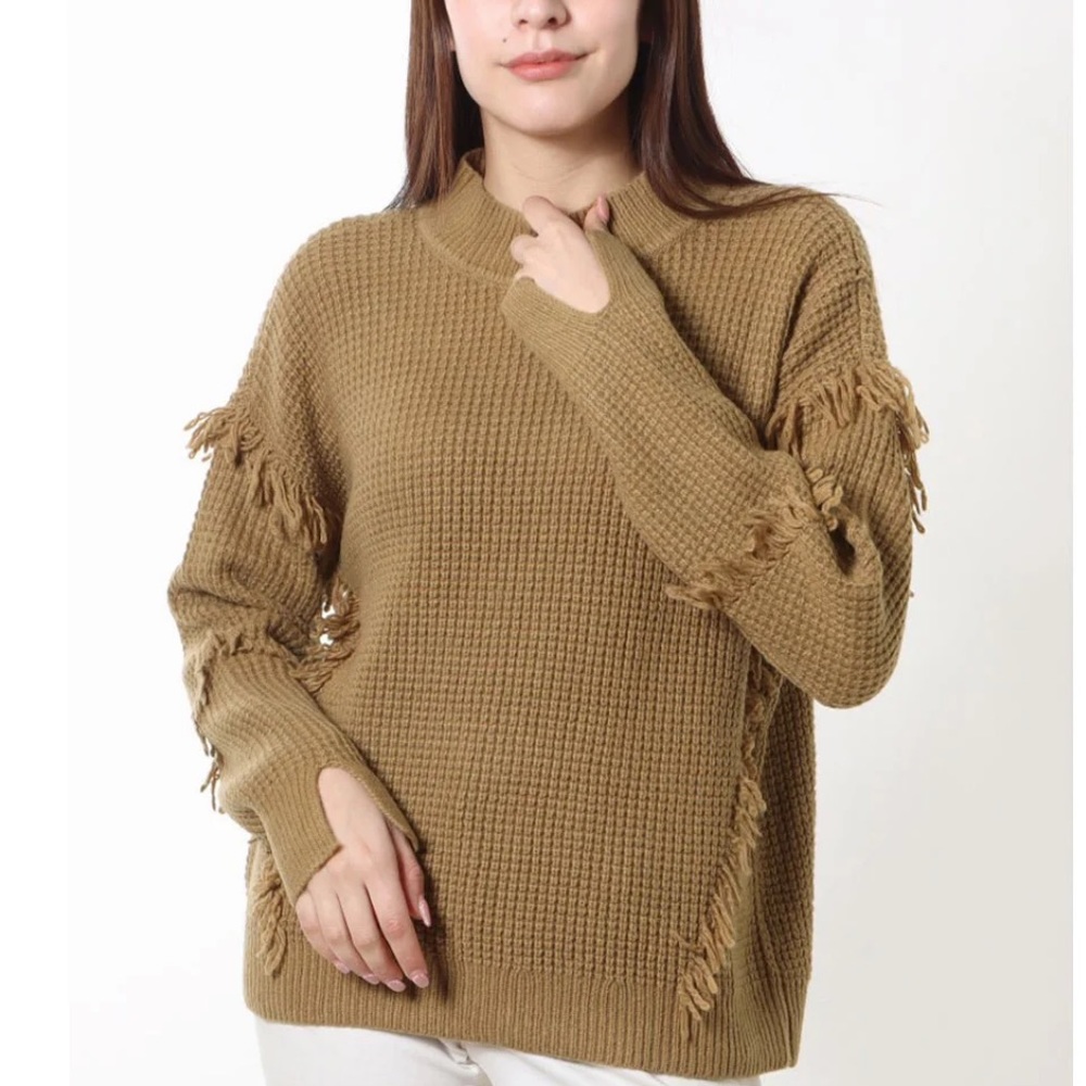 MICHAEL Michael Kors Fringe Knit Sweater